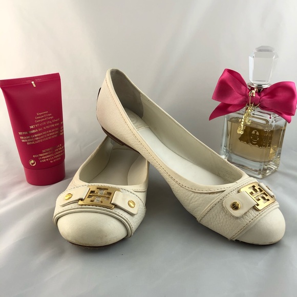 Tory Burch Shoes - Tory Burch Women’s Leather Round Toe Flats Sz 7.5M